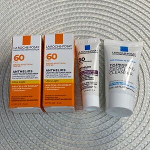 La Roche-Posay Sunscreen and Cleanser Sample set